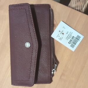 Roots Burgundy Wallet